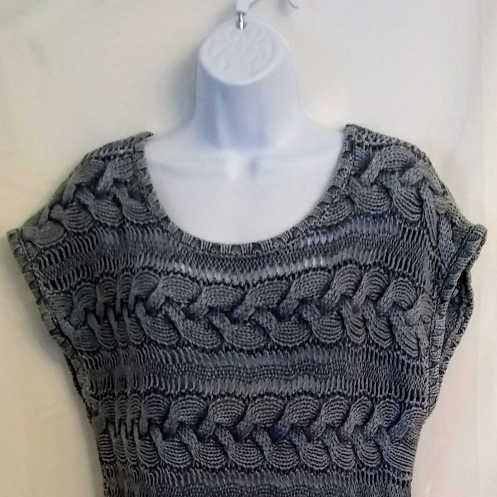 NWT PBJ Blues Knit Dress Indigo Acid Wash